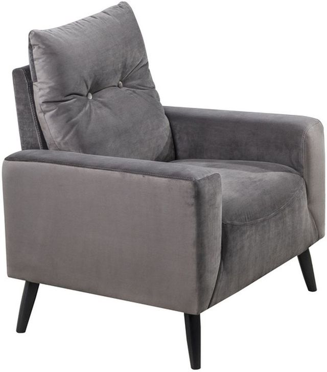 Mazin Furniture Veronica Charcoal Upholstered Accent Chair-0