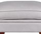 Leather Italia™ Cambria Stanton Gray Ottoman-1