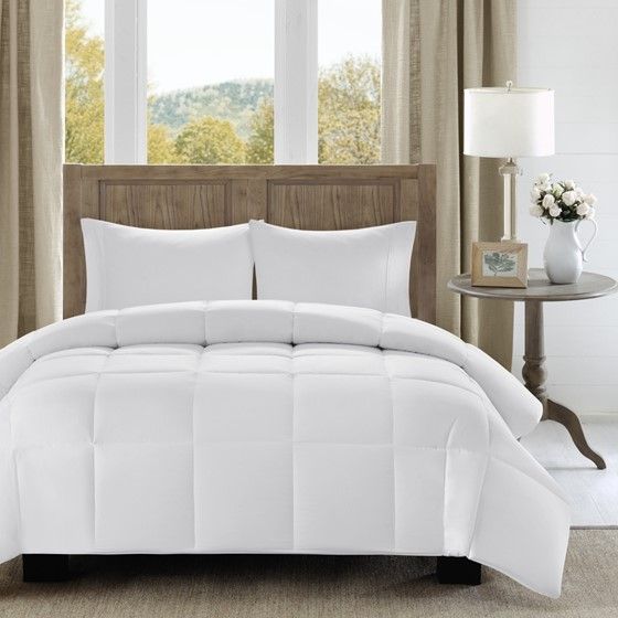 Olliix by Madison Park Winfield White Full/Queen Comforter-0