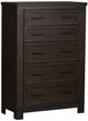 Liberty Furniture Thornwood Hills 5-Piece Rock Beaten Brown with Saw Cuts Queen Storage Panel Bedroom Set-3