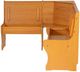 Linon Chelsea Natural Honey Nook Corner Bench-4