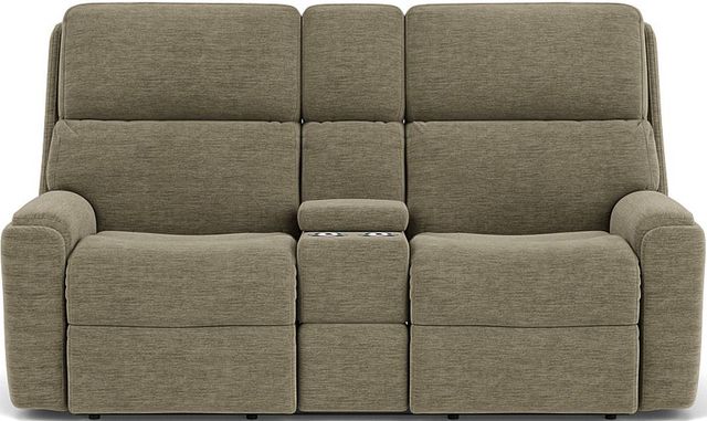 Flexsteel® Rio Reclining Loveseat with Console-1