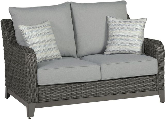 Signature Design by Ashley® Elite Park 4-Piece Gray Outdoor Seating Set-1