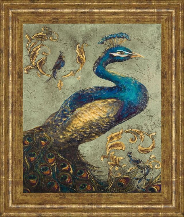 Classy Living Tiffany Hakimipour Peacock On Sage I 22"W Wall Art-0