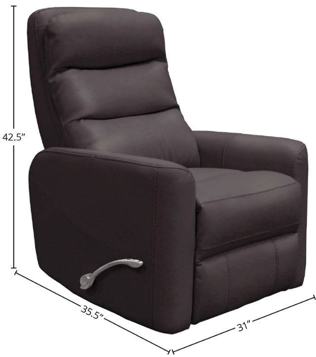Parker House® Hercules Chocolate Manual Swivel Glider Recliner-2