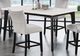 Furniture of America® Sabro White Rectangular Counter Table with Black Base-0