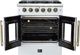 FORNO®  Galiano Series Alta Qualita 30" White Pro Style Gas Range -4