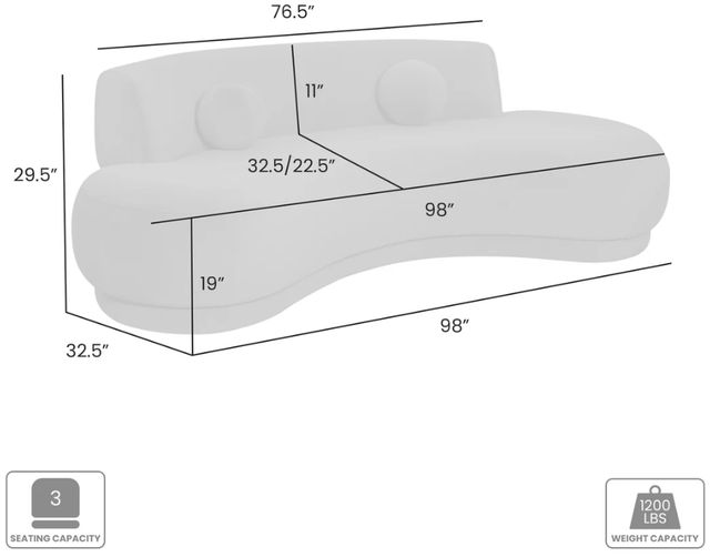 Armen Living Oakland Brown Sofa-2