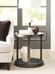 Hammary® Ala Carte Clear End Table with Earthtone Base-1
