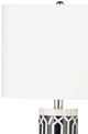 Bassett Mirror Baaker Black/White Table Lamp-3