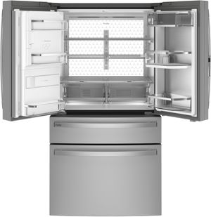 GE Profile™ 36" 27.6 Cu. Ft. Fingerprint Resistant Stainless Steel Freestanding French Door Refrigerator