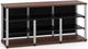 Salamander Designs® Synergy Open Center Triple 30 AV Cabinet-Dark Cherry/Aluminum-0