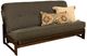 Kodiak Furniture Aspen Linen Charcoal/Reclaim Mocha Full Futon with Mattress-0