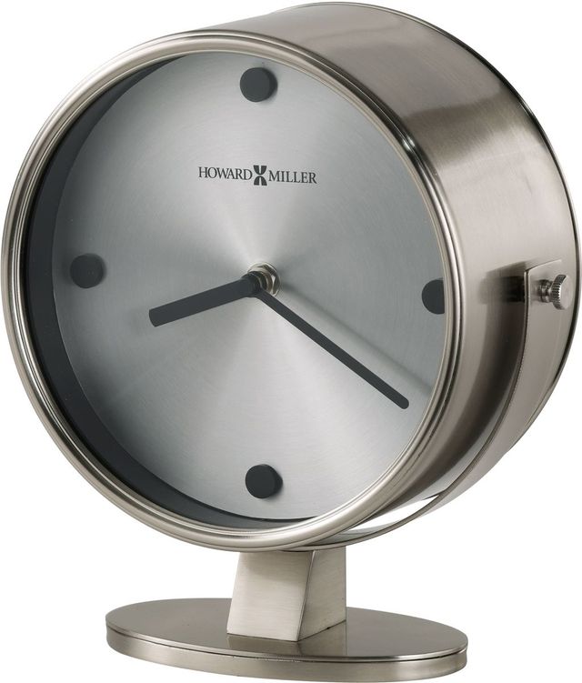 Howard Miller® Glen Satin Nickel Accent Clock-2