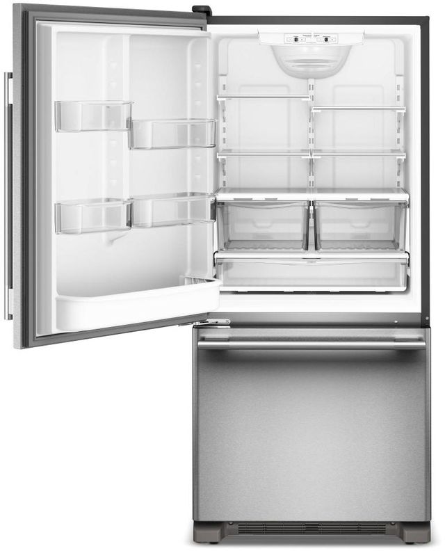 KitchenAid® 30" 19 Cu. Ft PrintShield® Stainless Steel Bottom Freezer Refrigerator with Left Door Swing-1