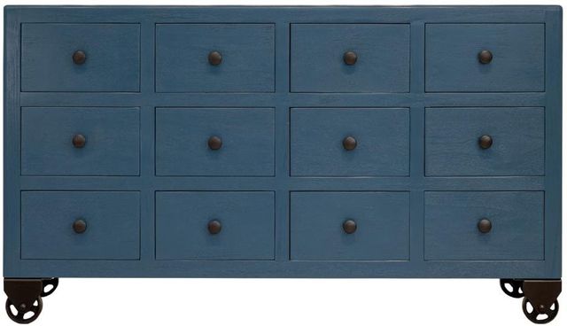 International Furniture Direct Oslo Blue Console-2