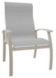 Telescope Casual Belle Isle Abalone/Desert Aluminum/Fabric Outdoor Sling Supreme Arm Chair with Laguna Rustic Polymer Arm Accent-0