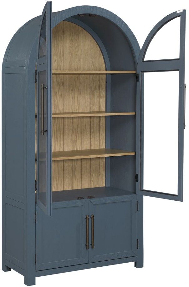Steve Silver Co. Magnolia Dusty Blue Curio-1