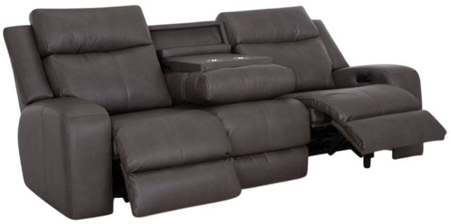 Franklin™ Winston Detroit Smoke Power Reclining Sofa with Power Headrest-1