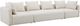 TOV Furniture Hangover 3-Piece Cream 145" Modular Sofa-0