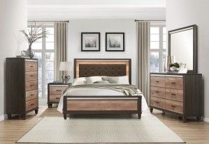 Mazin Furniture Dandridge Brown Queen Bed-2