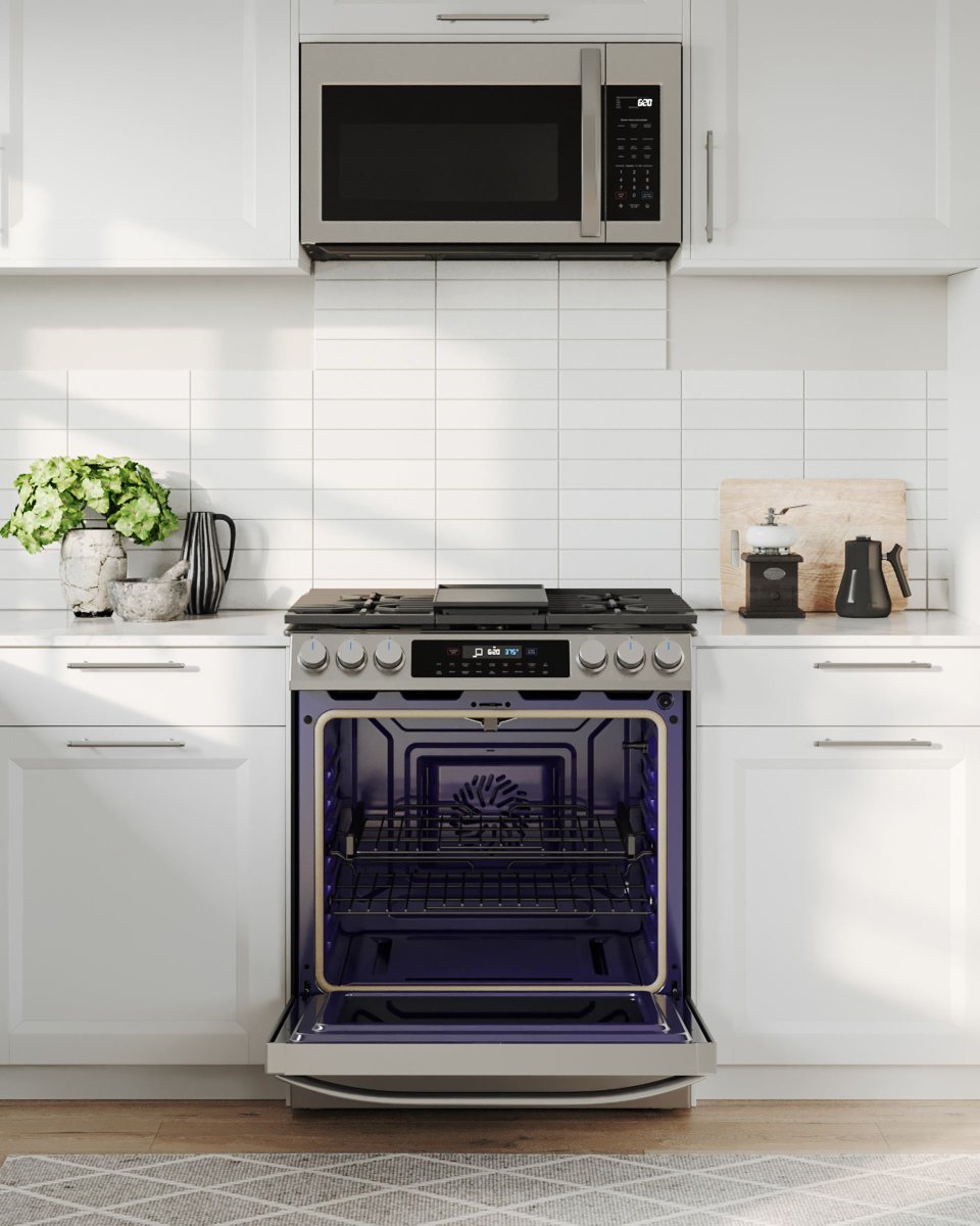 Midea 30 Stainless Steel Slide In Gas Range Prime Appliance Superior WI