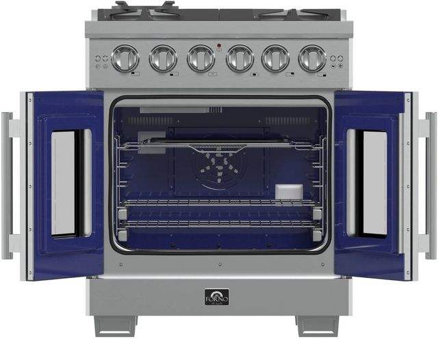 FORNO® Capriasca 30" Stainless Steel Pro Style Gas Range-1