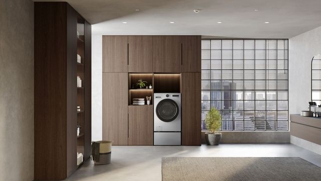 LG 5.0 Cu. Ft. Graphite Steel Washer Dryer Combo-14