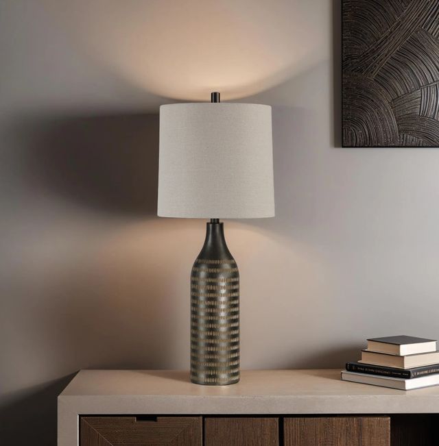 Renwil® Everren Azzurra Dark Brown Table Lamp-1