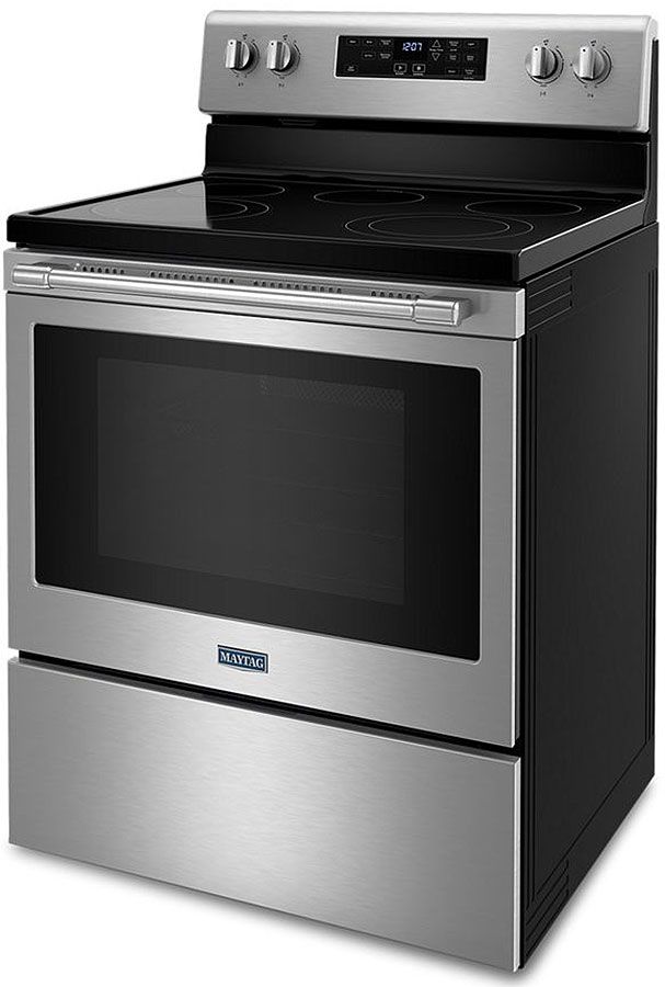 Maytag® 30" Fingerprint Resistant Stainless Steel Freestanding Electric Range with Air Fryer-2