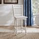 Liberty Furniture Magnolia Manor Antique White Spindle Back Swivel Counter Height Chair-1
