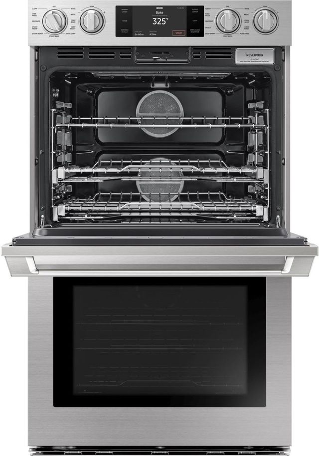 Dacor® Transitional 30" Silver Stainless Steel Double Electric Wall Oven-3