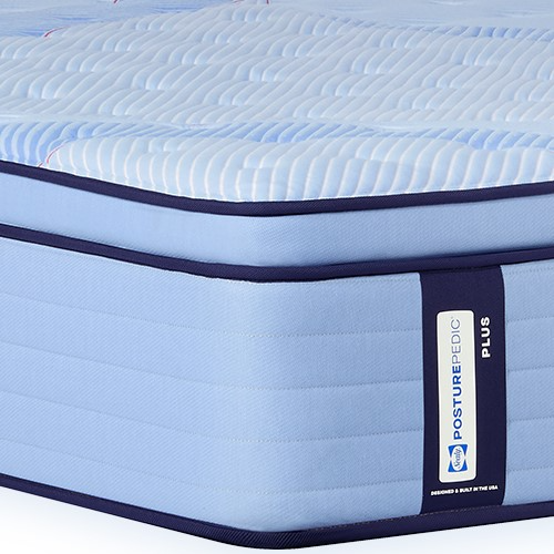 Sealy Posturepedic Plus Northbrook 15" Wrapped Coil Firm Euro Pillow Top Mattress - Thumbnail 2