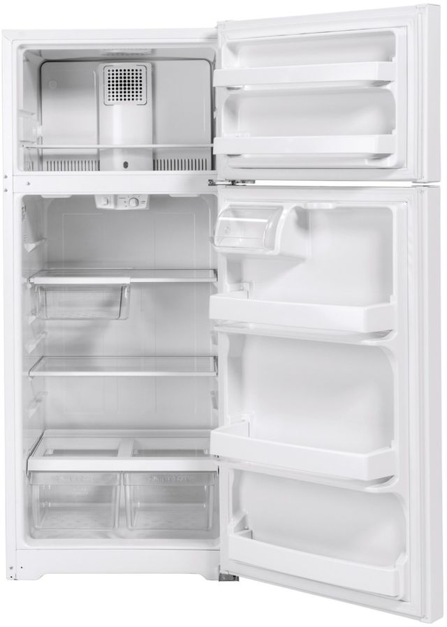 GE® 28" 17.5 Cu. Ft. White Freestanding Top Freezer Refrigerator-2