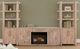 International Furniture Direct Balam White TV Stand with Fireplace-3