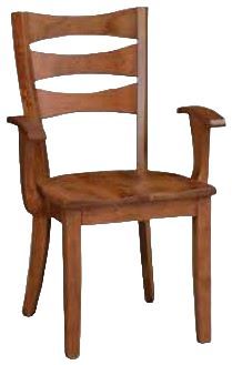 Members Amish Customizable Heritage Woodcrafters Sierra Arm Chair-0
