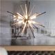 A & B Home Black/White Estrella Light Fixture Chandelier-1