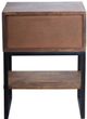 A & B Home Mateo Brown Bedside Table-2