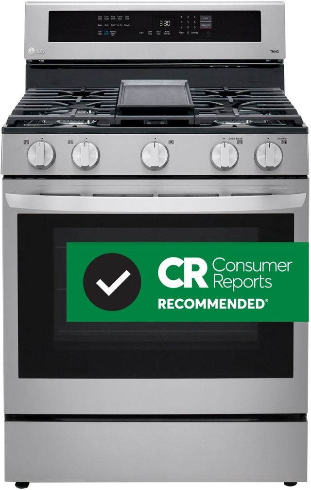 LG 30" PrintProof™ Stainless Steel Freestanding Gas Range-1