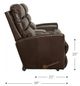 La-Z-Boy® Liam Navy Manual Wall Reclining Loveseat with Console-4