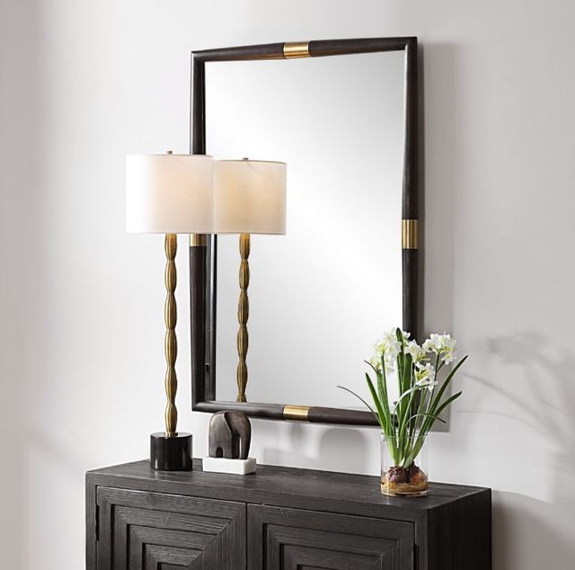 Uttermost® Larkin Antique Brass/Black Mirror-1