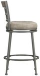 HH2 Home Hutchinson Pewter Swivel Counter Stool-2