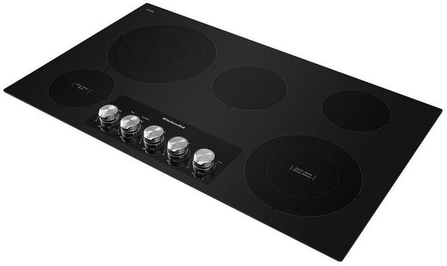 KitchenAid® 36" Black Electric Cooktop-1
