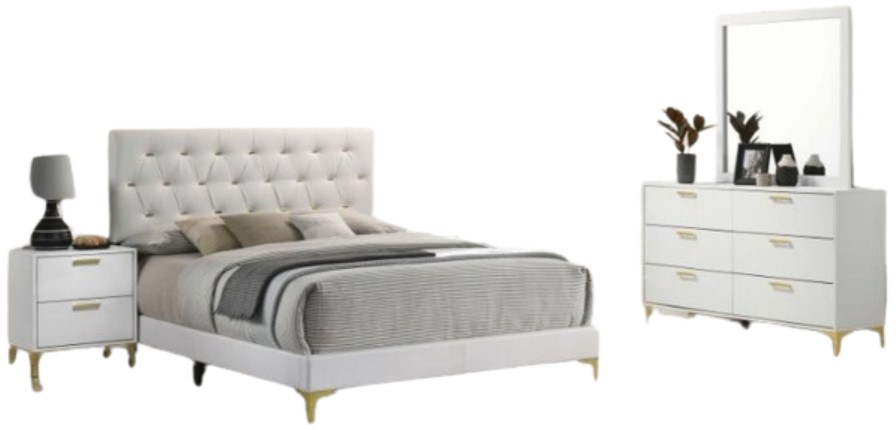 C106 Ham★star 雪set Coaster® Kendall 4-Piece White Queen Bedroom Set | Store For