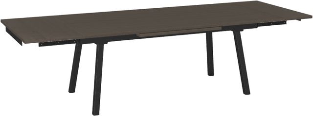 Amisco Customizable Lewis White Oak Veneer Dining Table with Extension-1