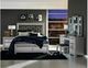 Homelegance® Bevelle Gray/Silver Queen Upholstered Panel Bed-2