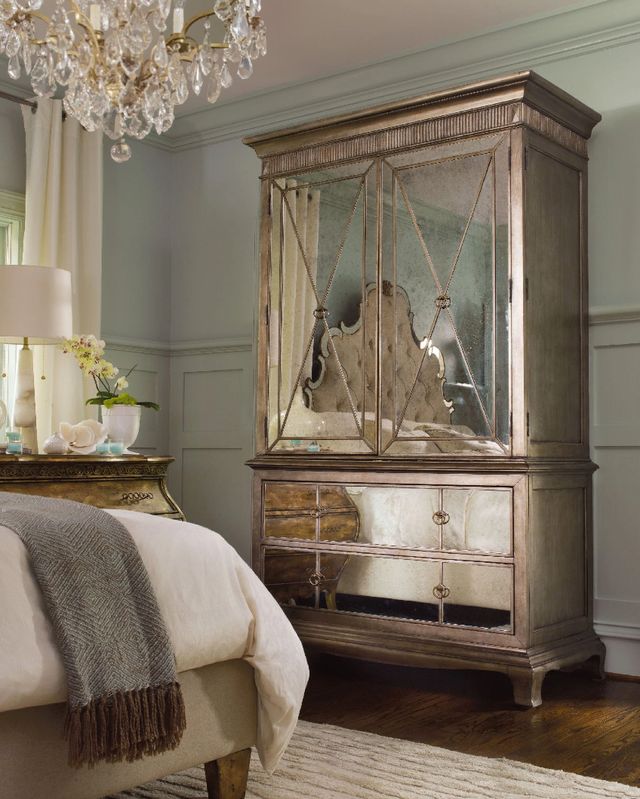 Hooker® Furniture Sanctuary Gold/Visage Armoire-1