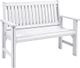 C.R. Plastics Generation Line White Garden Bench-0