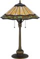 CAL Lighting & Accessories Tiffany Bronze Table Lamp-1