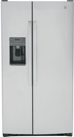 GE® 36 in. 25.3 Cu. Ft. Fingerprint Resistant Stainless Steel Side-by-Side Refrigerator